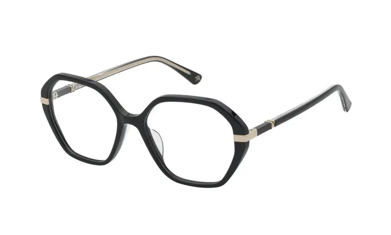 Donna Nina Ricci VNR370 700 Montature da vista Acetato Nero Geometrica