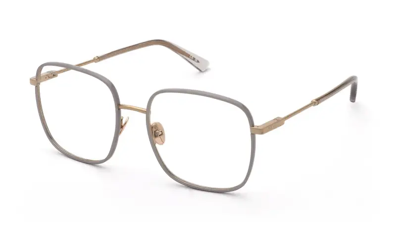 Nina Ricci Montature da vista Donna Metallo Oro Squadrata