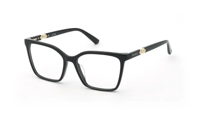 Donna Nina Ricci VNR449 700 Montature da vista Acetato Nero Farfalla