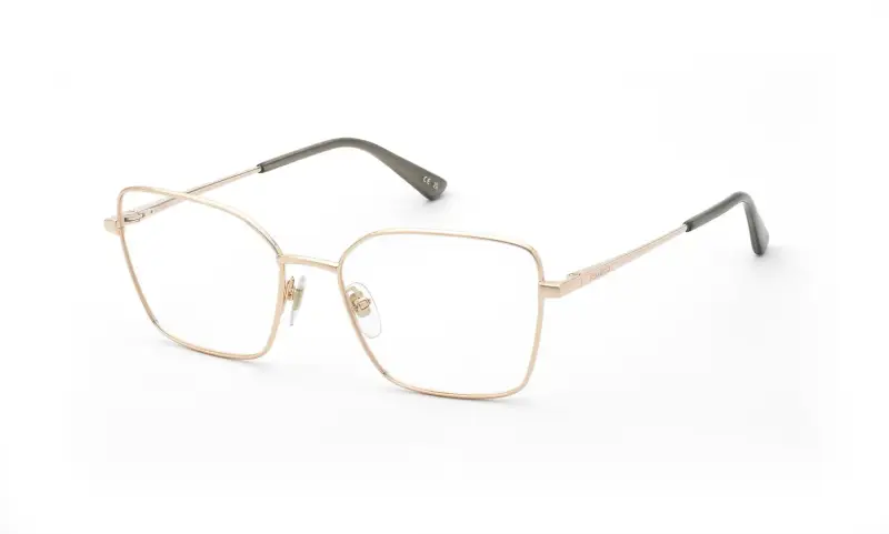 Nina Ricci Montature da vista Donna in Metallo Oro Geometrica