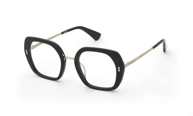 Nina Ricci Montature da vista Donna in acetato nero geometrico
