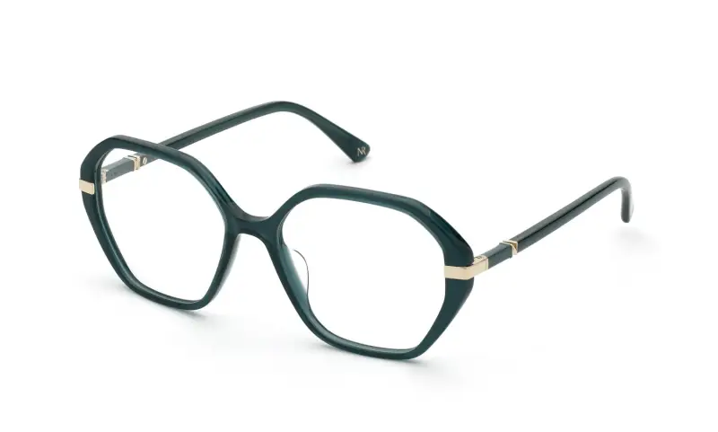 Donna VNR370 0J80 Montature da vista Acetato Verde Geometrica