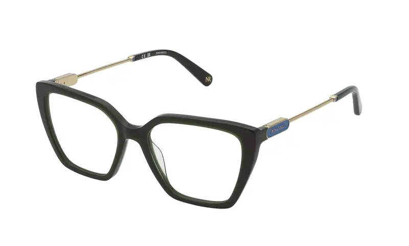 Nina Ricci Donna VNR372  0D80 Montature da vista Acetato Verde  Squadrata