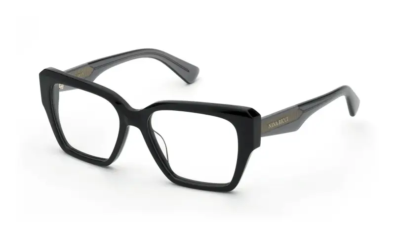 Donna VNR414 700 Montature da vista Acetato Nero Squadrata