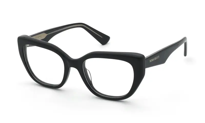 Nina Ricci Donna VNR424 700 Montature da vista Acetato Nero Farfalla