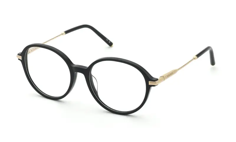 Donna VNR431 700 Montature da vista Acetato Nero Rotonda