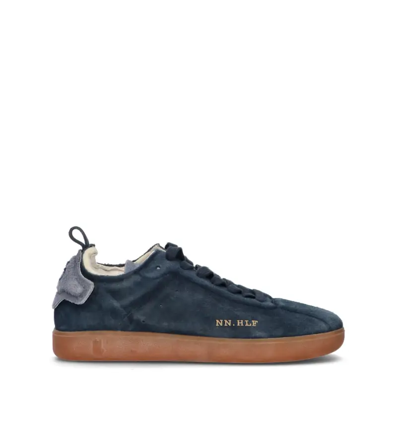 Sneaker uomo blu in suede Vario