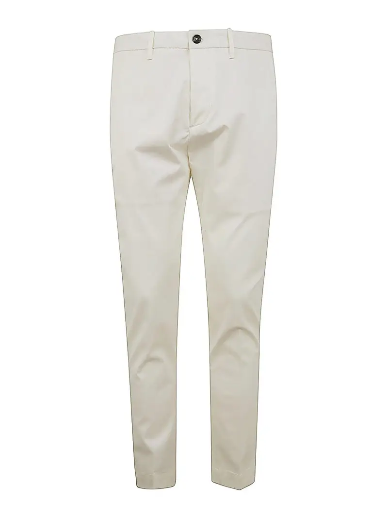 Pantaloni slim chino facili Bianco