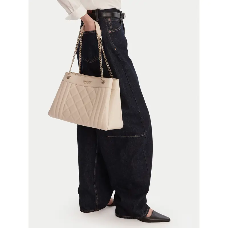 Borsetta Nine West EO-Lafayette Luxe-LDA8706 Écru Écru