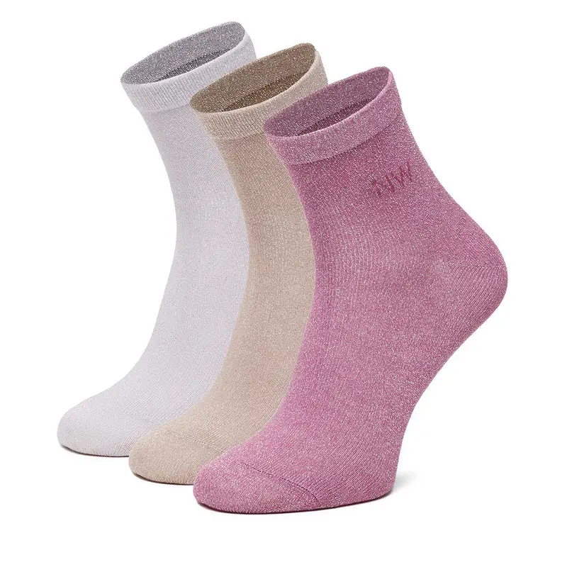 Calzini lunghi Nine West CEO_AS_NW_02_Z_AW25 (3 PACK) Rosa