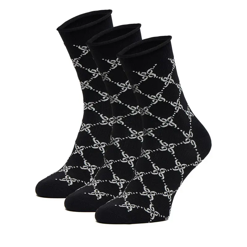 Calzini lunghi Nine West CEO_BR_NW_Silver_01_Z_AW25 (3 PACK) Nero