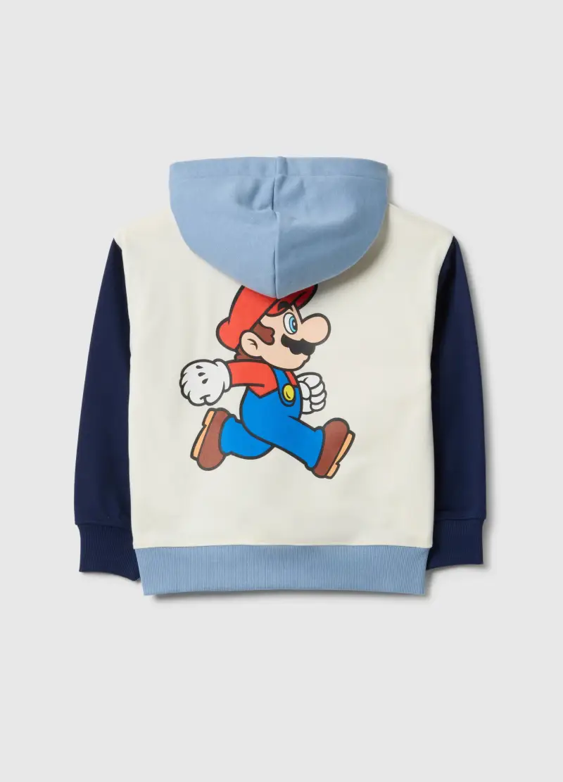 Felpa Multicolor Da Bambino In Misto Cotone Regular Fit Super Mario, Multicolor miniatura 2