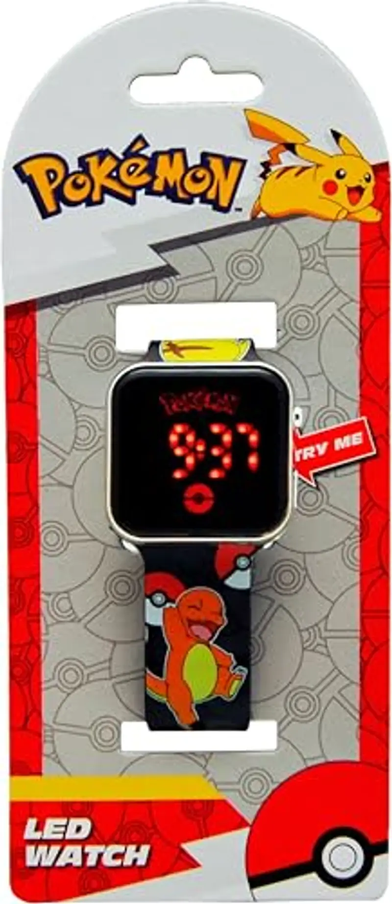 NINTENDO Kids Euroswan Orologio LED Pokemon con Calendario. POK4322 miniatura 2
