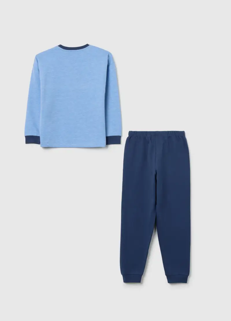 Pigiama Da Bambino In Misto Cotone Blu Regular Fit Di Super Mario, Blu miniatura 2