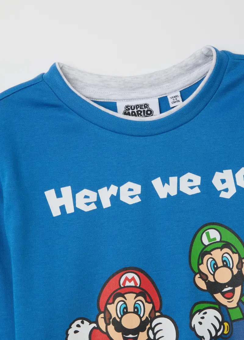 Pigiama Da Bambino In Puro Cotone Multicolor Con Stampa, Multicolor miniatura 3