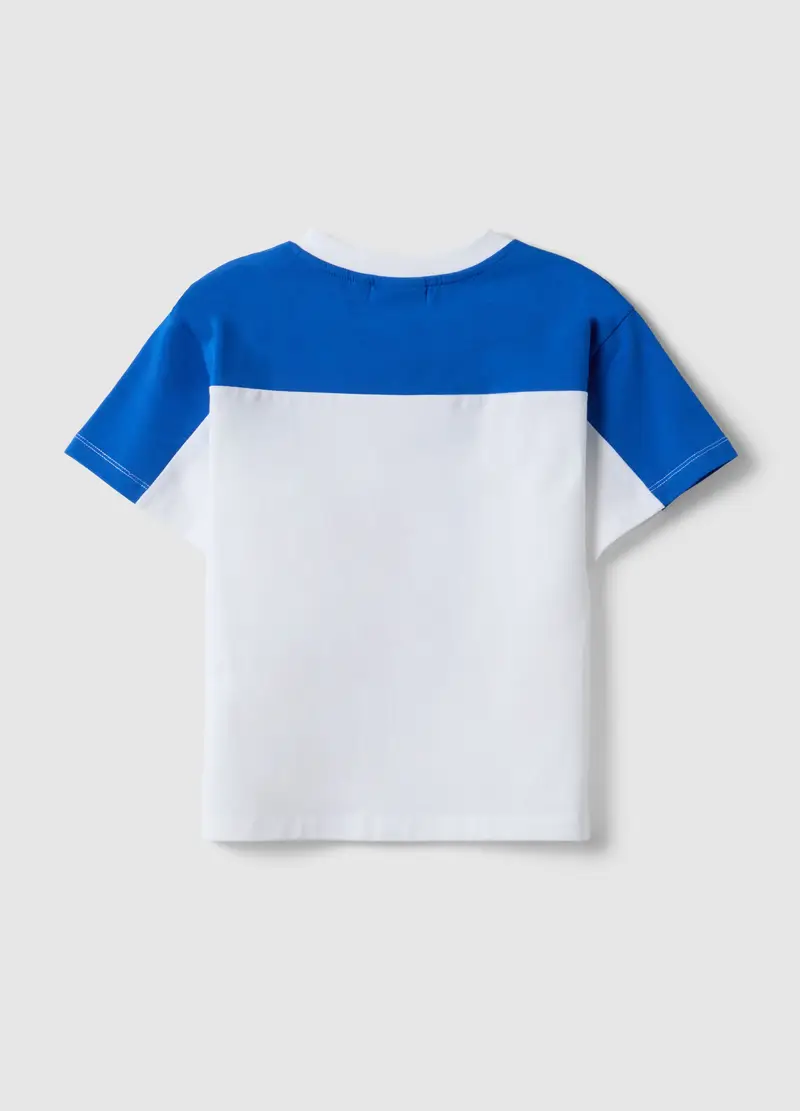 T-shirt In Cotone Elasticizzato Multicolor Da Bambino Regular Fit, Multicolor miniatura 2