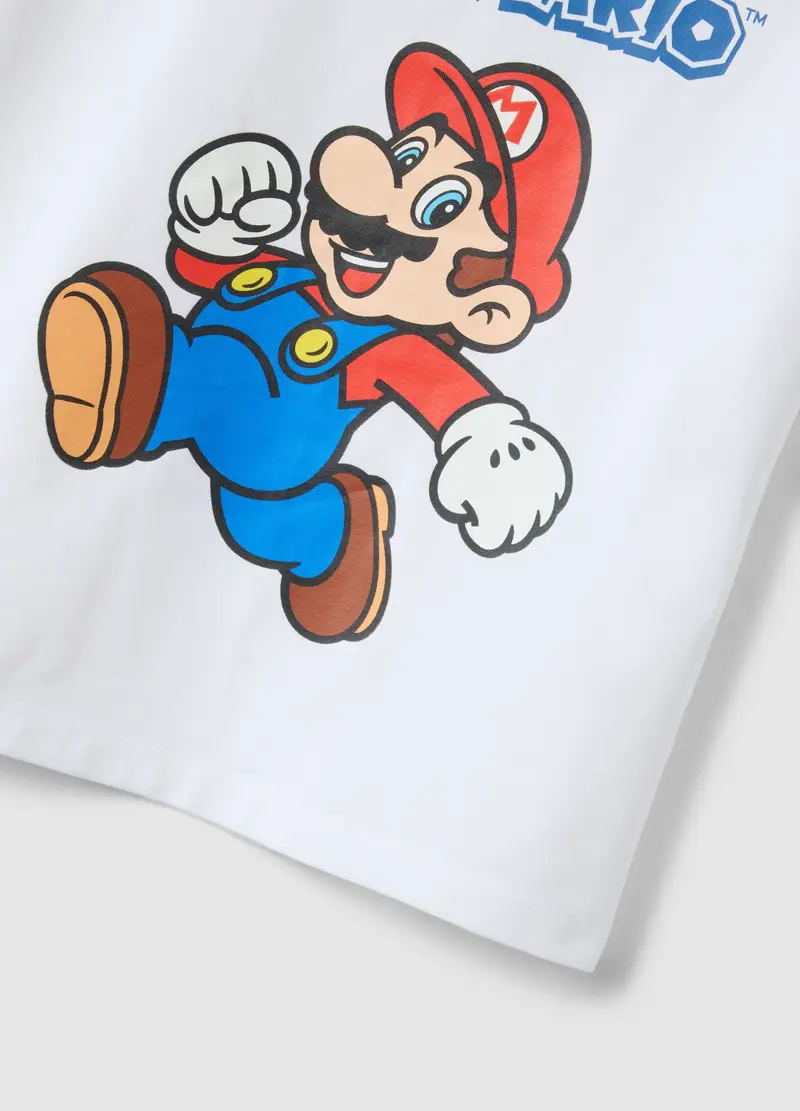 T-shirt In Cotone Elasticizzato Multicolor Da Bambino Regular Fit, Multicolor miniatura 3