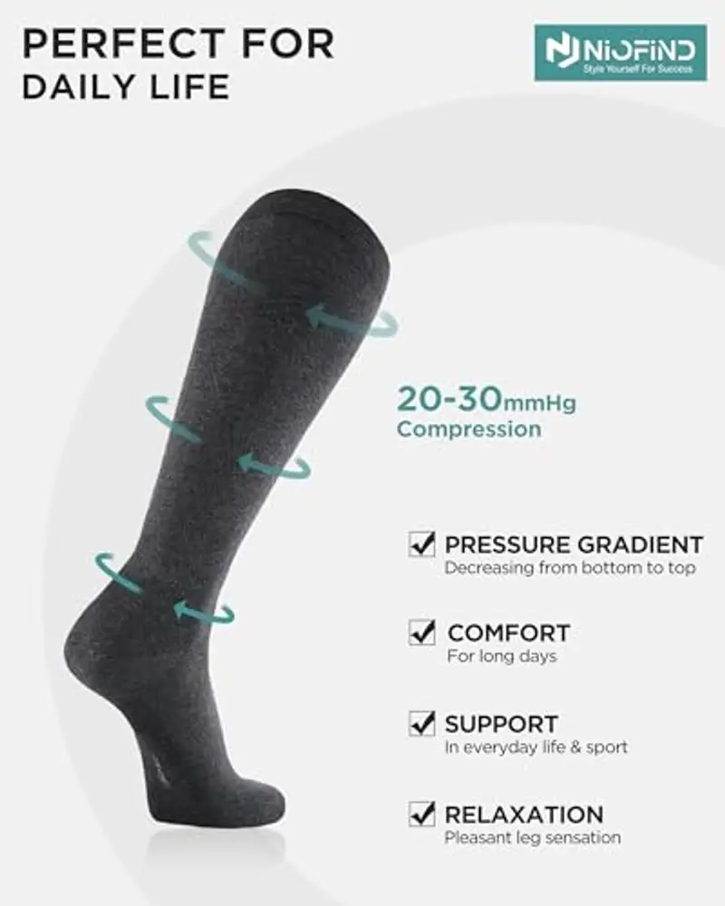 Niofind Calze Uomo Grigio 2091167 miniatura 3