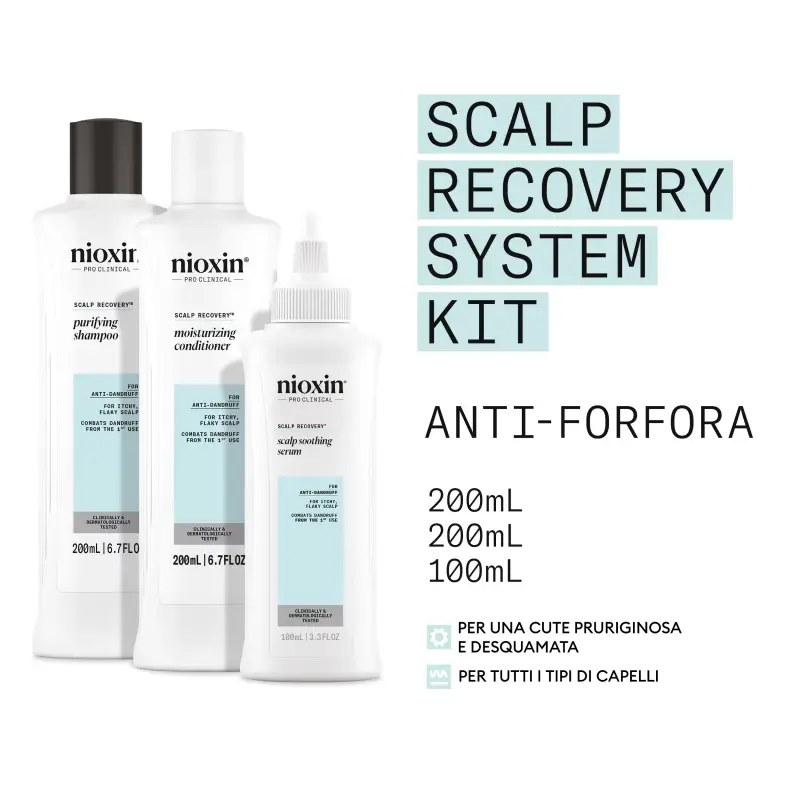 Cura dei Capelli Scalp Recovery Kit Trifasico - Forfora, Cofanetto per capelli miniatura 2