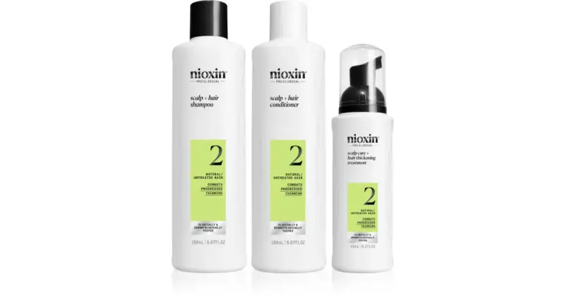 Sistema 2 - Kit - Trattamento Capelli Naturale Con Indebolimento Avanzato 3 U