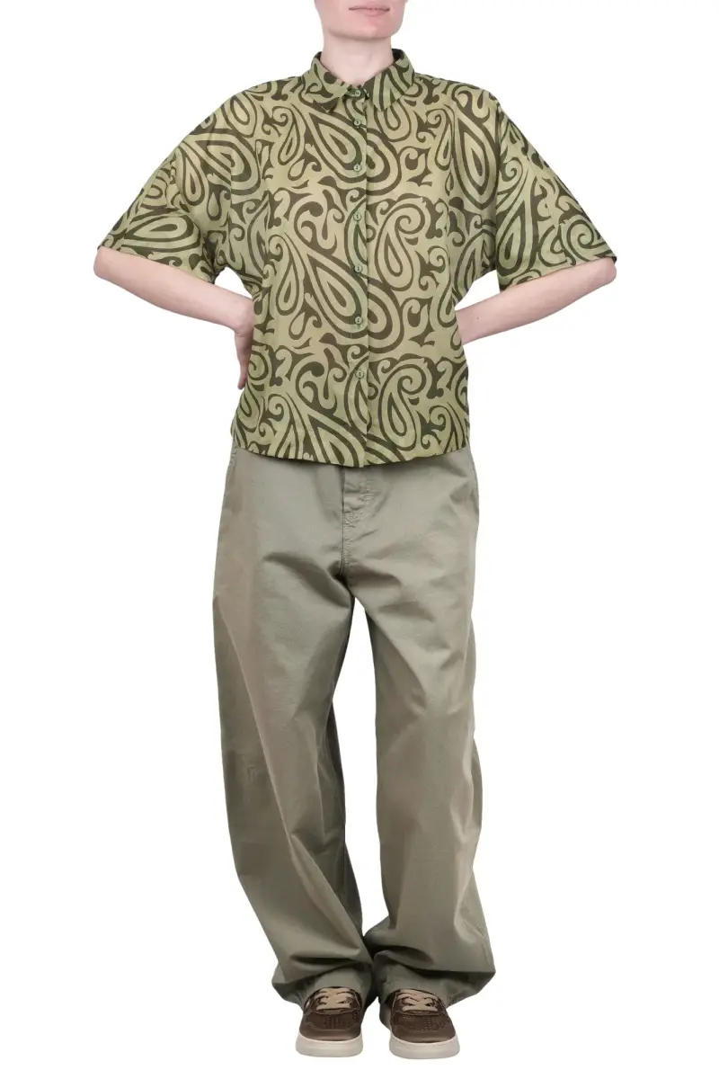 Camicia - 470372 - Fantasia Verde miniatura 2