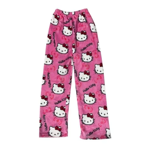 NIUREDLTD Pigiama Donna Invernale Y2k Cotone Animé Kawaii Pantaloni