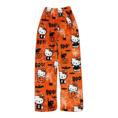 NIUREDLTD Pigiama Donna Invernale Y2k Cotone Animé Kawaii Pantaloni