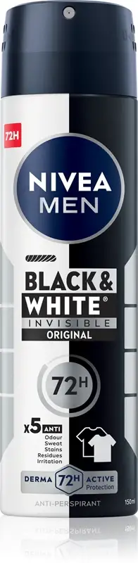 Antitraspirante Invisibile For Black & White Power - Spray antitraspirante da uomo - 150 ml