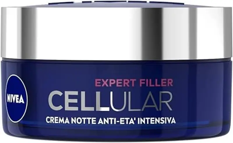 NIVEA CELLULAR EXPERT FILLER Crema Notte Anti-Età Intensiva SPF 15 50ml, Crema viso antirughe rassodante, Crema viso miniatura 3