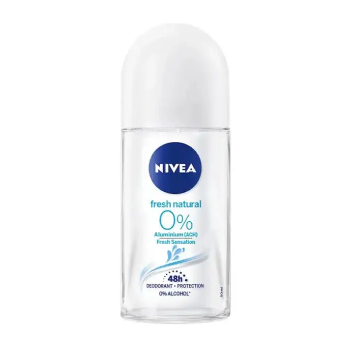 Deodorante Roll On 0% Naturale Fresco Nivea 50ml