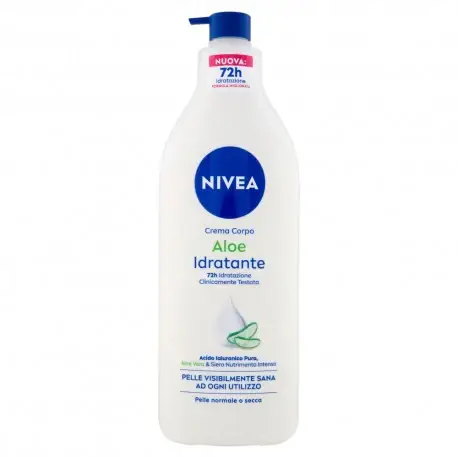 Nivea Fluida Pump Aloe Idratante Pelle Normale O Secca 500 Ml