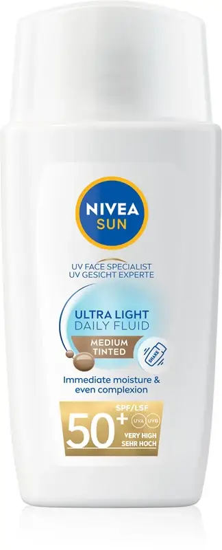 SUN Ultra Light lozione tonificante leggera SPF 50+ colore Medium 40 ml
