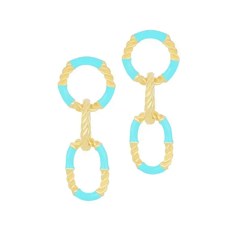 Orecchini Mavy In Argento 925 E Smalto - Nivy miniatura 2