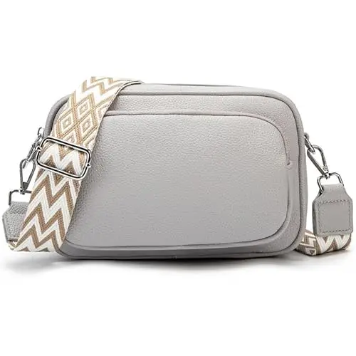 NIYUTA Borse a Tracolla da Donna, Borse a Spalla con Tasche Multiple, Pelle PU Borse a Mano Alla Moda con Tracolla