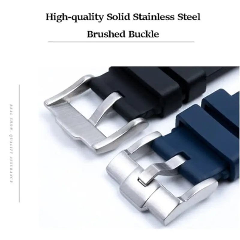 Niziruoup Cinturino Orologio Silicone Gomma Senza Spazi per Omega x Swatch Moonswatch Speedmaster 20mm Watch, Cinturino di Ricambio 20mm Cinturini per Orologio da Uomo Donna miniatura 3