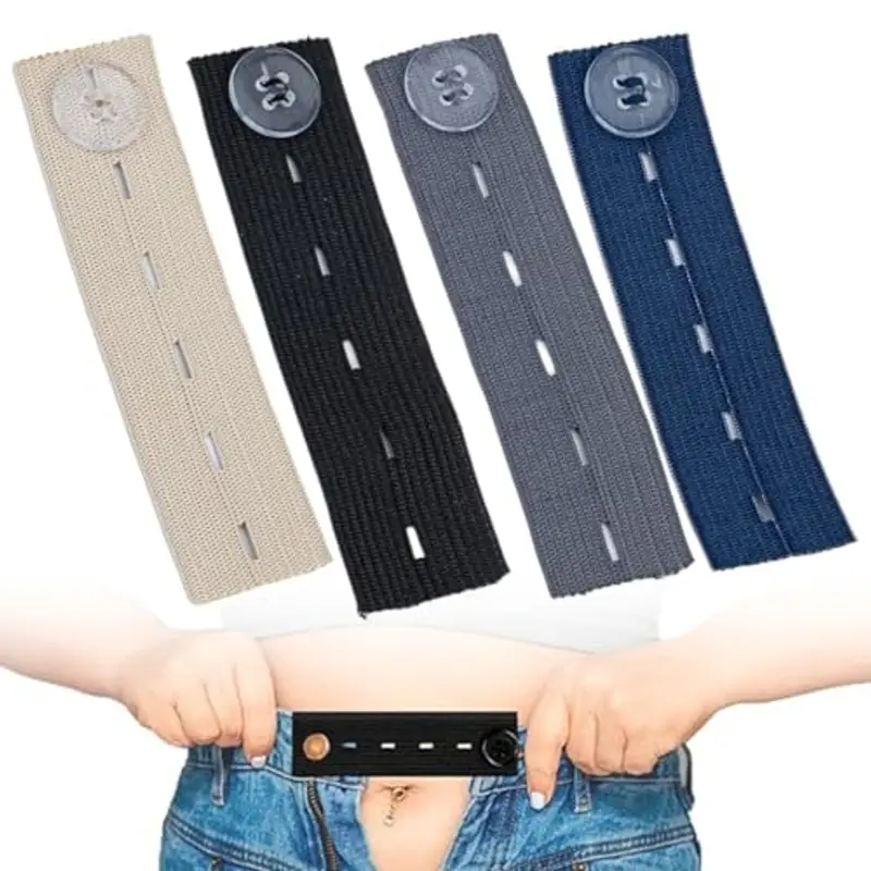 NJCXOLA Kit Allarga Pantaloni Premaman - Set 4 Pezzi Denim