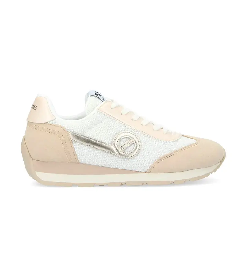 per donna KNHRSN0 Sneakers City Run Jogger in pelle beige (38), Basso, Stringhe, Casual