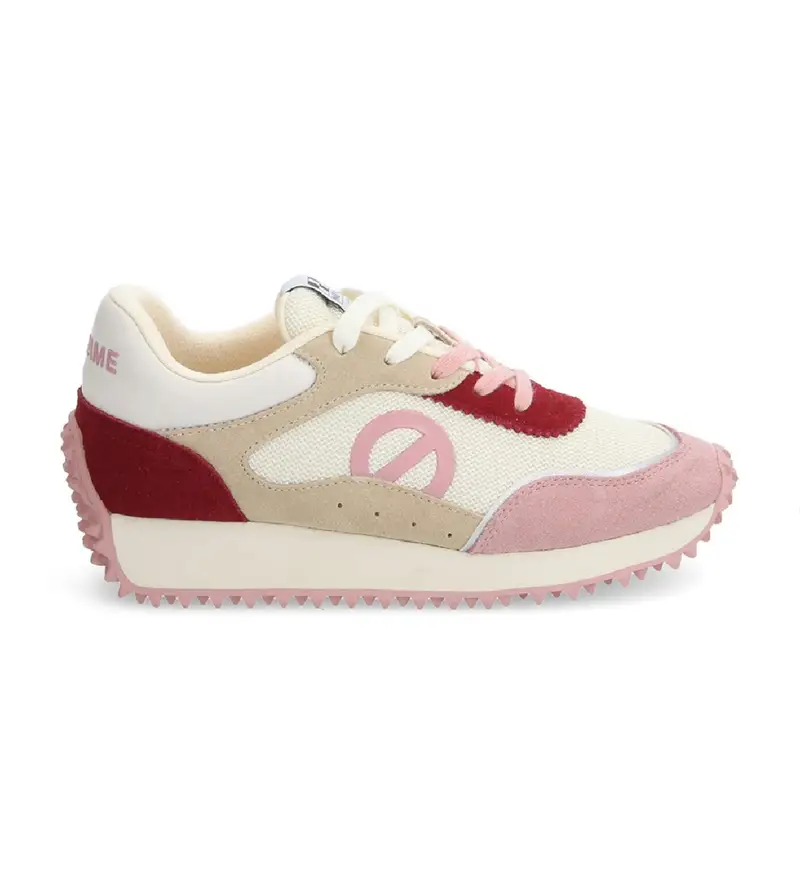 per donna. LNIAKSD Sneakers da jogging punk rosa (37), Basso, Stringhe, Casual