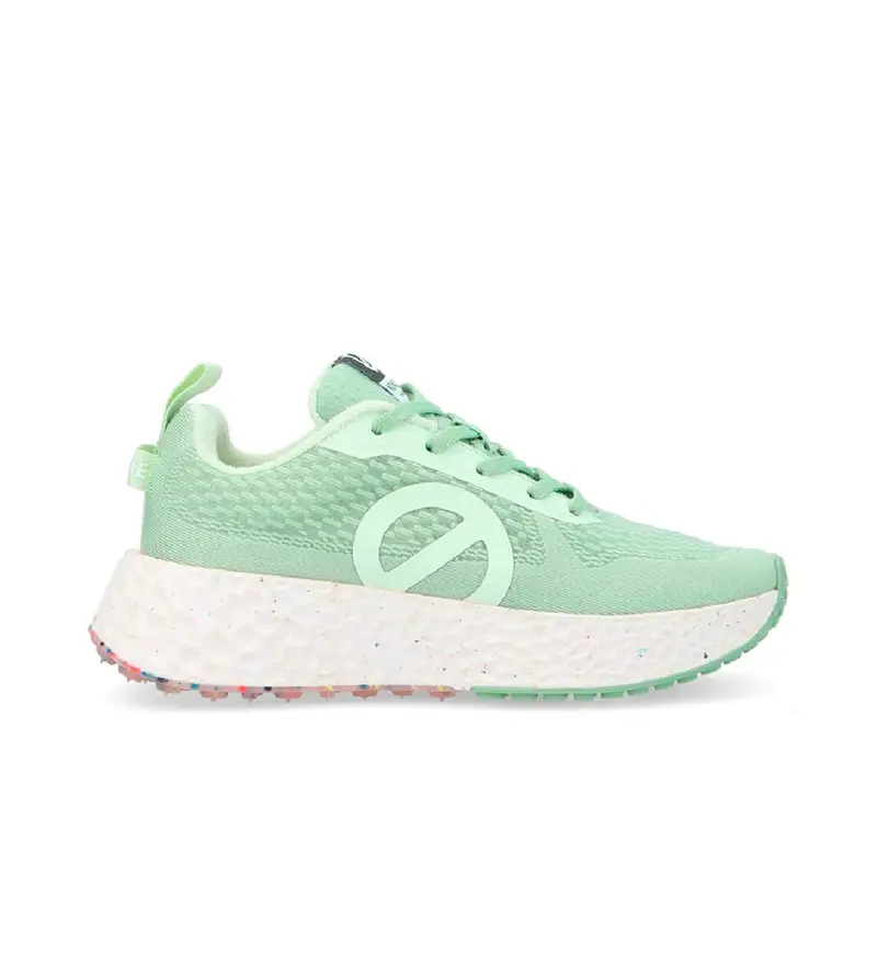 per donna. LNVDMS0 Sneakers verdi Carter Fly in poliestere riciclato (37), Basso, Stringhe, Casual, Verde, Sostenibile