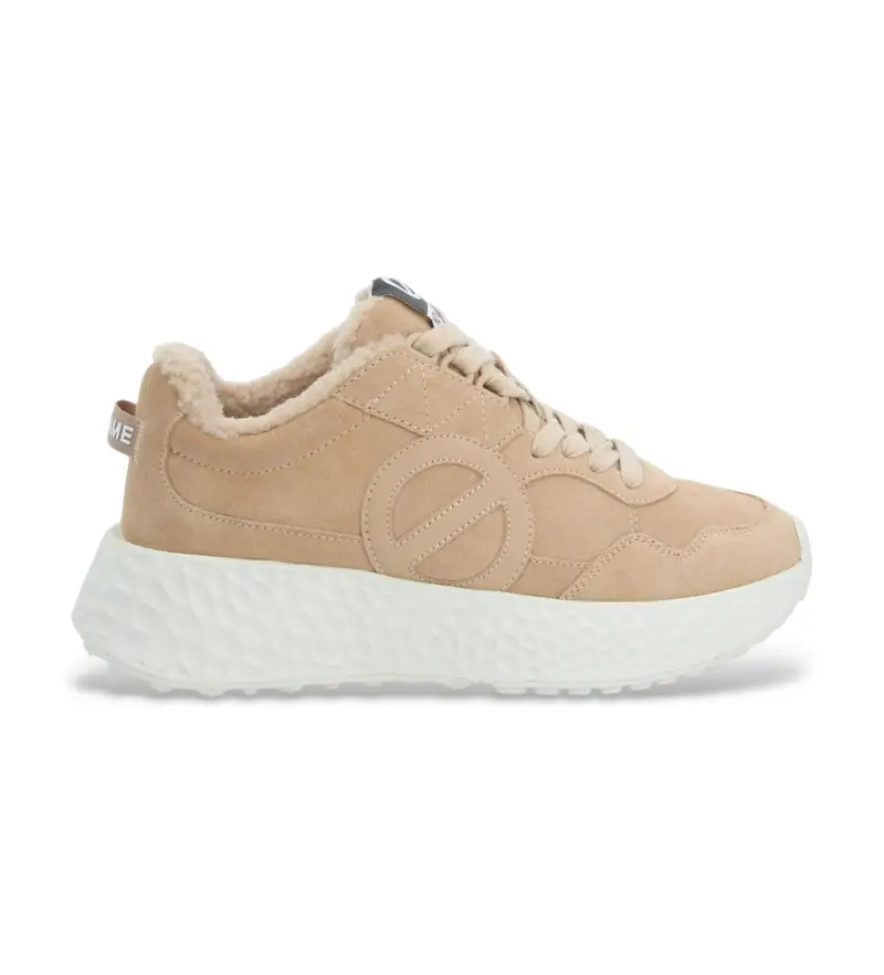 per donna NNVESC0 Sneakers beige Carter Jogger (36), 1 a 3 cm, Stringhe, Casual, Poliestere riciclato