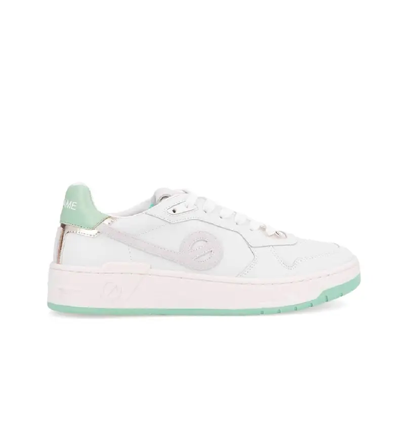 per donna. ONCCGL0 Sneakers Kelly in pelle con chiusura con lacci verde chiaro (36), Basso, Stringhe, Casual