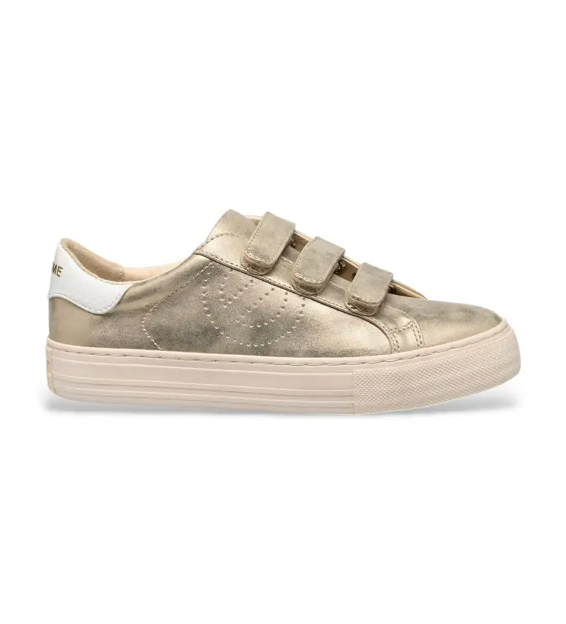 per donna. ONGFDS0 Sneaker Arcade Straps in pelle dorata (36), Oro, Basso, Casual Verde