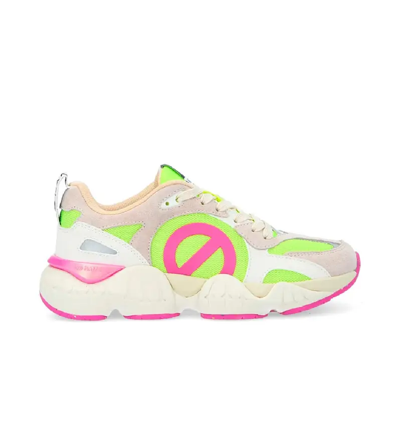 per donna. PNVKNS0 Sneaker Krazee Runner in pelle realizzate con materiali riciclati e suola leggera con grafica multicolor (37), Ba