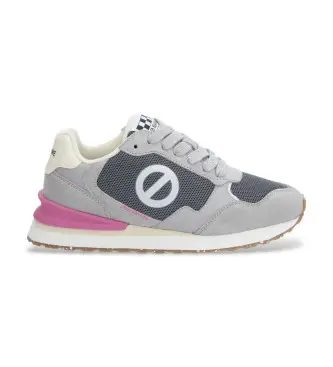 per donna QNIPSME Sneakers grigie Tova Runner (38), Basso, Stringhe, Casual, Grigio, Poliestere riciclato