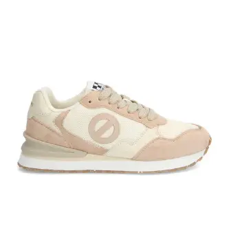 per donna QNIPSME Sneakers Tova Runner in pelle beige (38), Basso, Stringhe, Casual