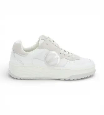 per donna UNTCAL0 Sneakers in pelle bianca Tyler Court (36), Bianco, Basso, Stringhe, Casual Naturale