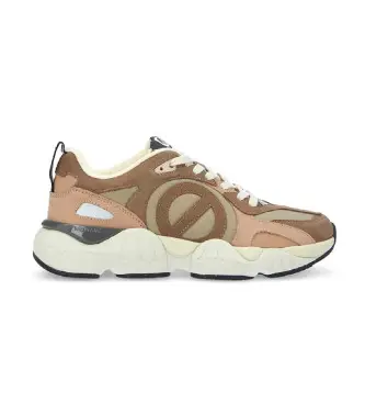 per uomo QNVLBK0 Scarpe da ginnastica Krazee Runner in pelle marrone (41), Basso, Stringhe, Casual