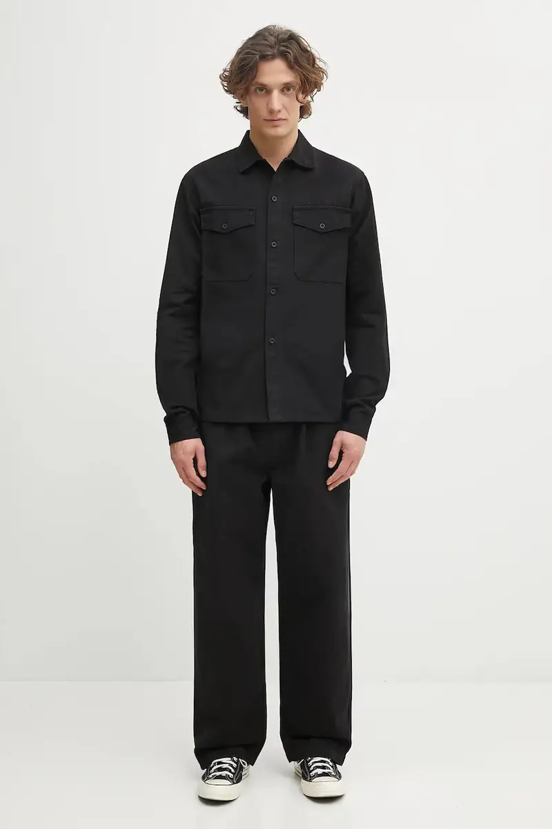 camicia in cotone Mini Problemo Work Shirt Nero miniatura 5