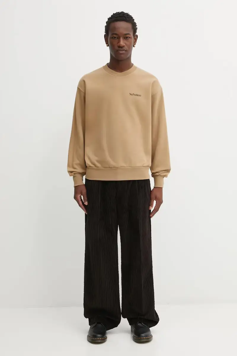 felpa in cotone Mini Problemo Beige miniatura 5