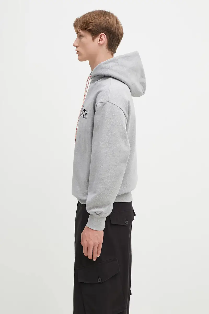 felpa in cotone No Problemo Hoodie Grigio miniatura 3